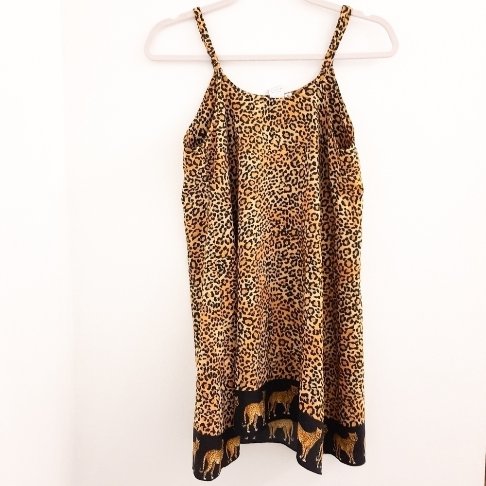 Jahnvi Animal Print Swim Coverup Medium